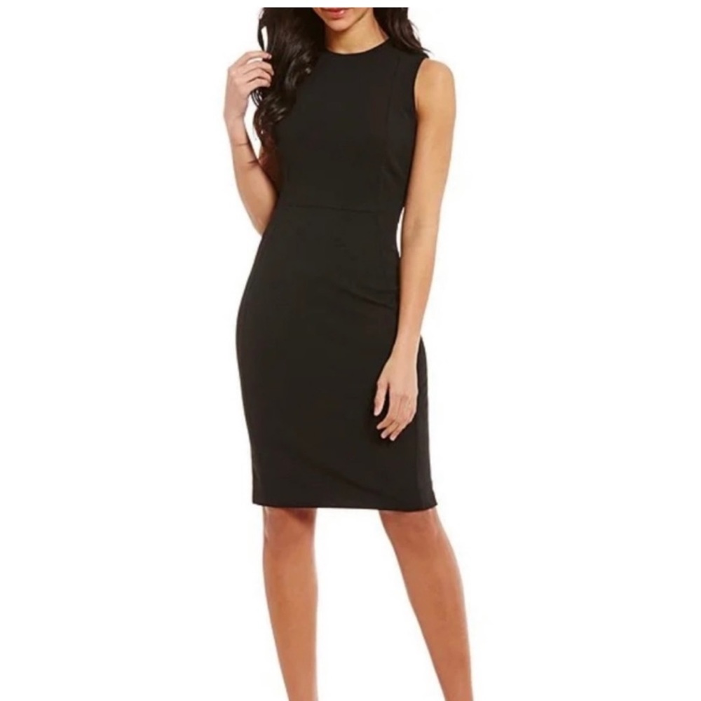 Calvin Klein | Black Sleeveless Sheath Dress Size 8 NWT